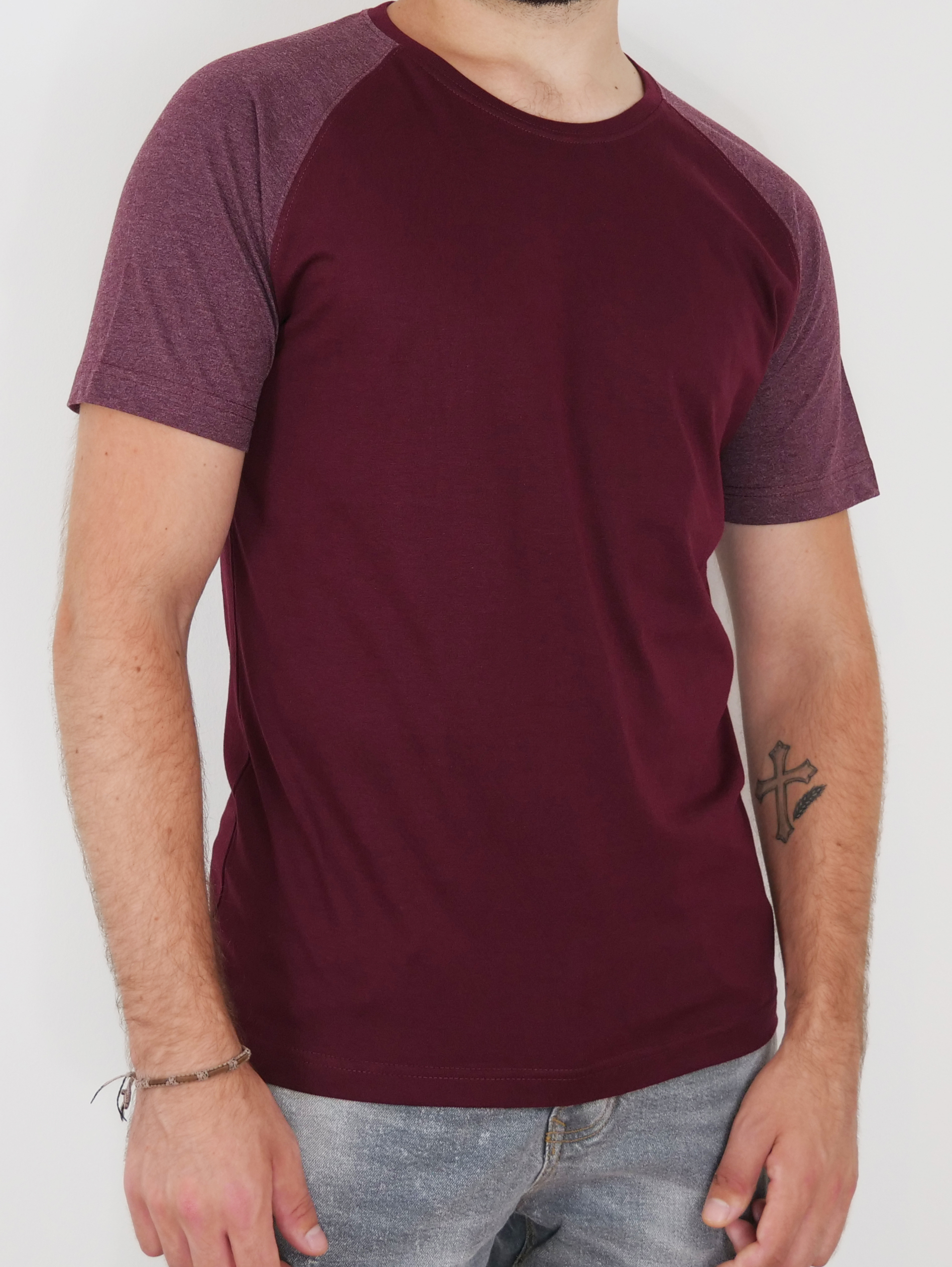 Raglan T-Shirt in Weinrot