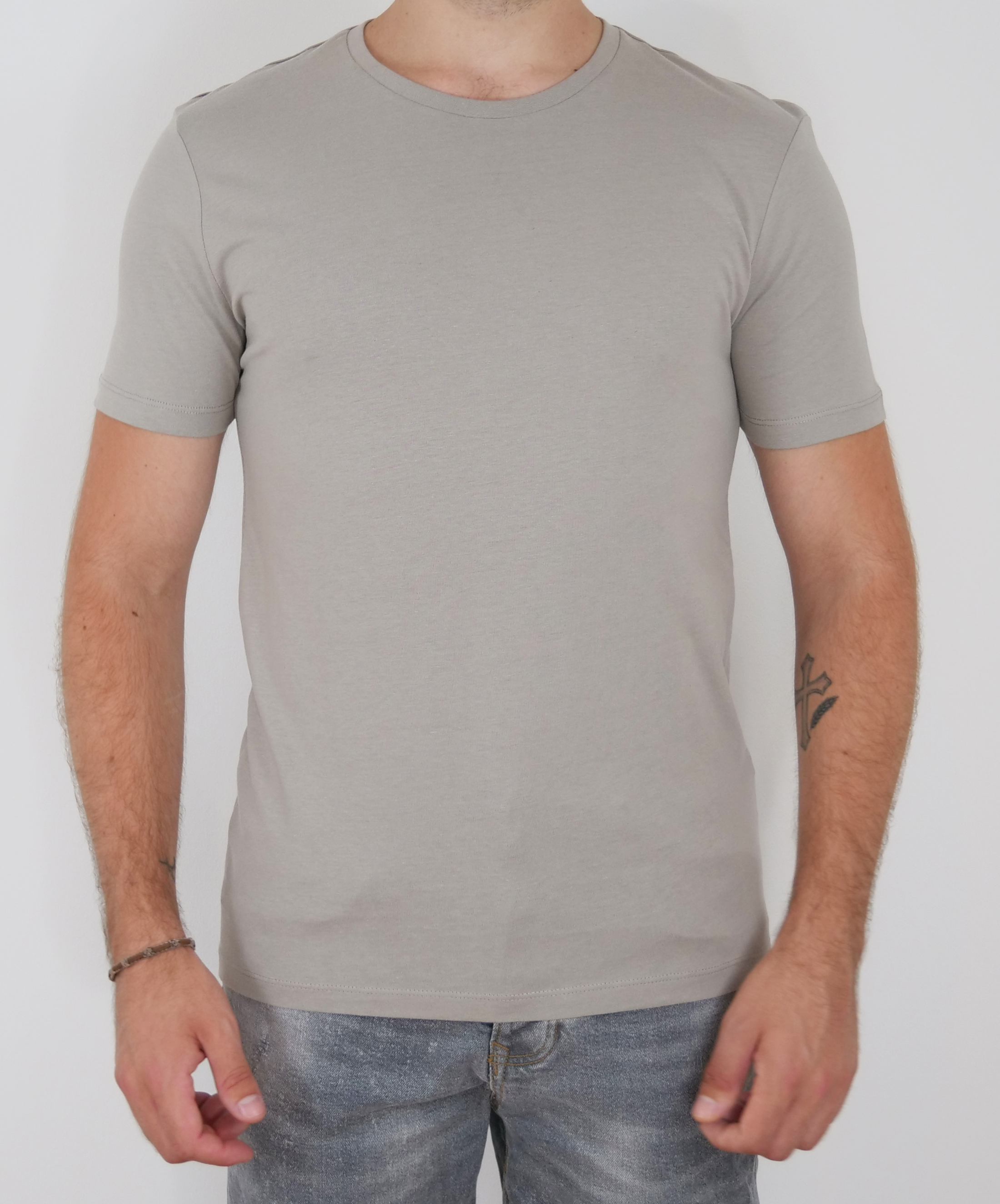 Slim Fit T-Shirt in Grau