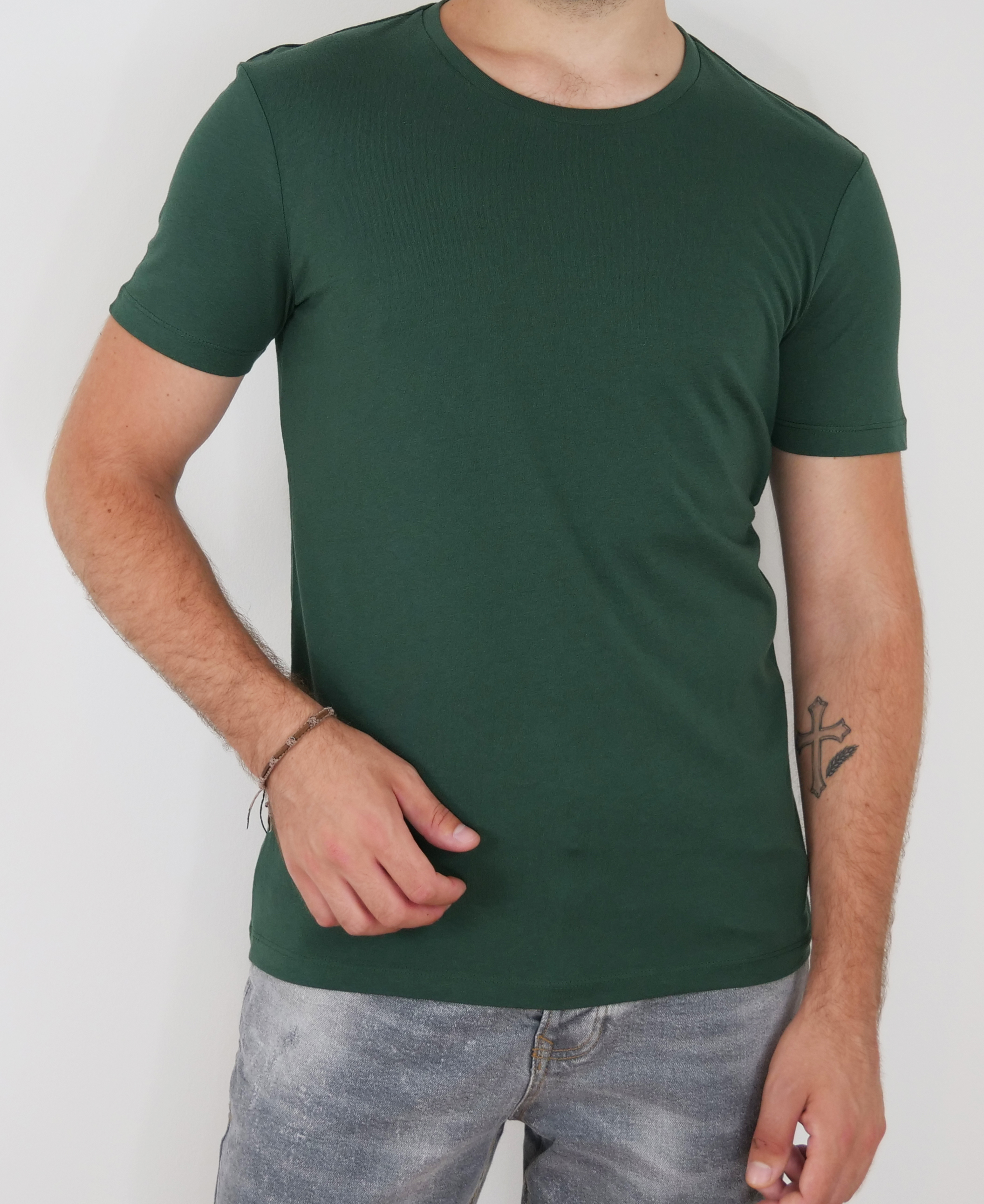 Slim Fit T-Shirt in Grün