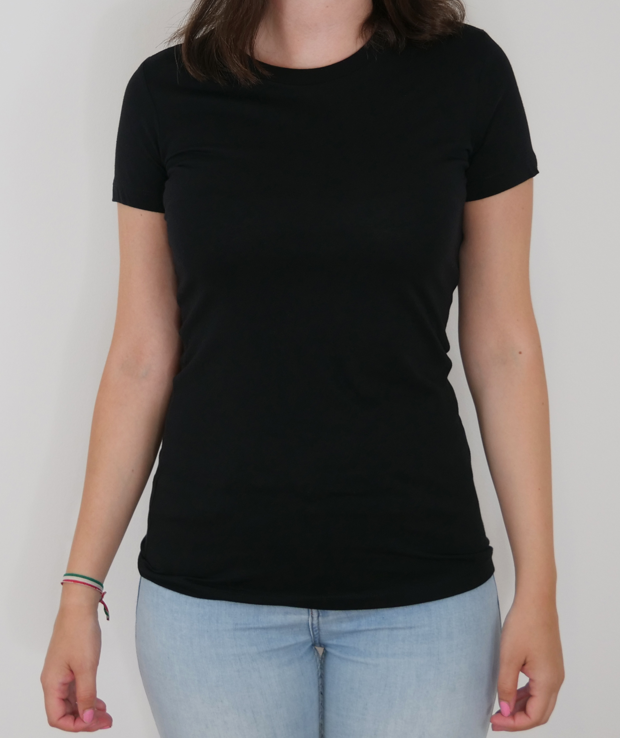 Slim Fit T-Shirt in Schwarz
